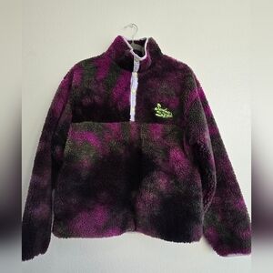 Sundae School Purple and Green Fleece Jacket